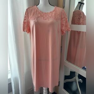 Karl Lagerfeld Pink Lace Dress